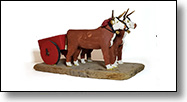  Oxen and Red Cart