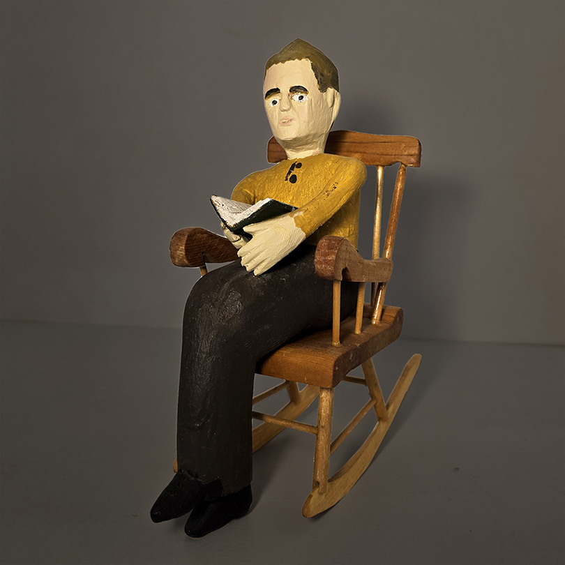 Man reading a book