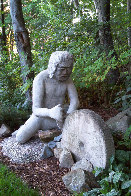 Alden Killen cement carving