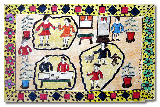  Drawing by Clarence Webster