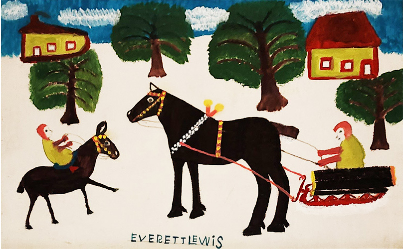 Everett Lewis Horse and Sleigh