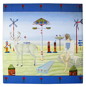 Lorne Reid painting