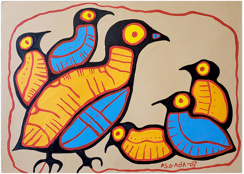 Norval Morrisseau Birds><BR><br></TD></TR>
  <tr>
    <td align=