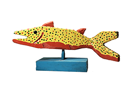 Leo Naugler Orange Yellow Fish