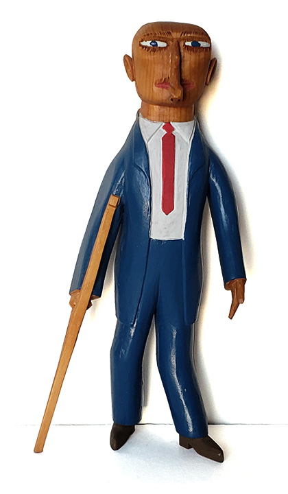 Sulton Rogers Man with Crutch